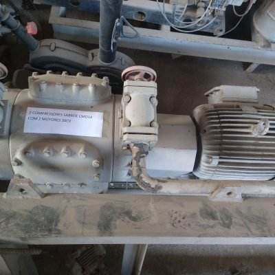 2 COMPRESSORES SABROE CMO14 COM 2 MOTORES 30CV